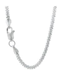 SILVERINA Sterling Silver Rina Chain Necklace (17.7 Inches)