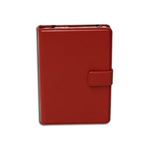 Amazon Kindle 2 Genuine Leather Opening Case with Interior Compartments (Scarlet Red)