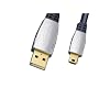 Clicktronic HC 380-500 USB 2.0 Kabel (USB A Stecker - 5-pin Mini USB Stecker, mit Ferritkernen, vergoldete Kontakte) 5 m