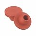 Wheaton 224100-030 Rubber 11mm Straight Plug Style Stopper, Natural Red Rubber/40 (Case of 1000)