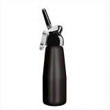 Best Price Dessert Chef 1 Pint Cream Whipper - Synthetic Black Head with Black Aluminum Bottle
