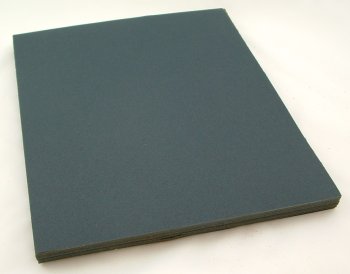 Wet or Dry Sandpaper Sheets, Silicon Carbide, 9 by 11, 1000 Grit, Pack of 50.