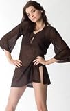Braid Knit Split Neck Tunic Cover Up by Jordan Taylor - Women's Swimwear Plus Size Swimsuit