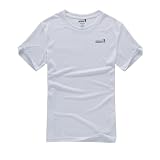 Eamkevc　スポーツ　登山用　速乾通気Tシャツ　大　白a1387