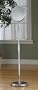 10" Adjustable Floor Mirror In Chrome Plate