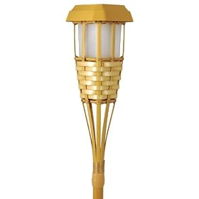 Moonrays 91206 Solar Powered Tiki Torch Path Light