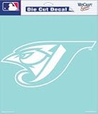 Toronto Blue Jays Die-Cut Decal - 8"x8" White permanent adhesive logo fine detail transfer tape