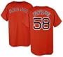 Baseball T-Shirt - Boston Red Sox #58 Jason Papelbon T-Shirt (Adult Medium)