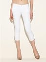 GUESS Starlet Skinny Capri Jeans - Optic White