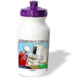Londons Times Funny Computer Cartoons - WAITING FOR AMERICA ONLINE AFTER BOOTING UP - Water Bottles