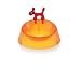 Koziol Hundenapf WOW transparent  orange