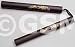PADDED RUBBER NUNCHUCKS - FOAM PRACTICE NUNCHAKU -BLACK
