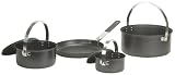 Stansport Non Stick Steel Cookware Set - Black Granite