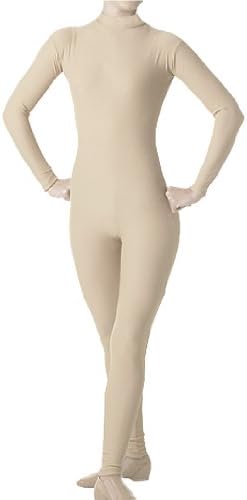 Child's Cotton Blend Mock Nude Unitard