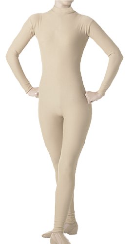 Child's Cotton Blend Mock Nude Unitard