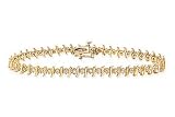 1 Carat Diamond 10K Gold Tennis Bracelet
