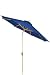 Outdoor Living : Crank W/tilt Market Umbrella 9'd Blue