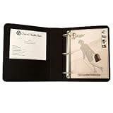 Royce Leather 300-BLACK-8 2 Inch D Ring Binder - Black
