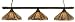 Toltec Pool Table Light Bronze Round Bar 16" Paradise Tiffany