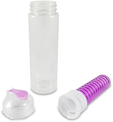 Sport Water Bottle with Fruit Infuser (Purple)