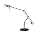 Lite Source LS-20671BLK/C Kendis Desk/Table Lamp, Satin Black And Chrome