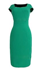 Sexy Sophisticated Cocktail Cotton Square Neck Bodycon Dress/Prom Dress/Wedding Party Dress/Midi Dress 