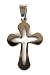 Open Center Stainless Steel Cross Pendant