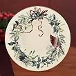 Lenox Winter Greetings Gold Banded Ivory China Pasta Bowl/Rim Soup