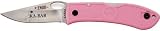 KA-BAR Dozier Folding Thumb Notch Knife, Pink