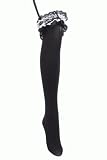 小悪魔フリル ガーター付ニーハイソックス[CODE:0022519]