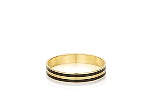 Marc by Marc Jacobs Brazalete Striped (Dorado / Negro)