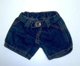 Denim Shorts fit Webkinz, Shining Star & 8"-10" Make Your Own Stuffed Animals