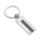 Stainless Steel and Carbon Key Ring - B0006HB9SO
