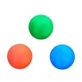 PK Green Set of 3 Ball Shaped LED Mood Lights Colour Changing Lamps