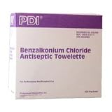Antiseptic Towelettes, w/ Benzalkonium Chloride, 100/BX (UMIPBAT077100) Category: Hand Sanitizing Wipes