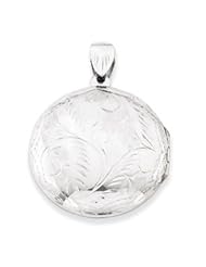 Genuine IceCarats Designer Jewelry Gift Sterling Silver Lg Round Locket