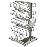 32W Multi-Purpose Storekeeper Mobile Rack Light Gray