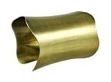 4 Inch Wide Antiqued Brass Finish Cuff Bracelet