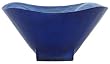 Colorful Recycled Art Glass Cobalt Blue Square Bowl 11"D