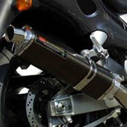 ヨシムラ：Slip-On Tri-Oval サイクロン （1エンド） マフラー