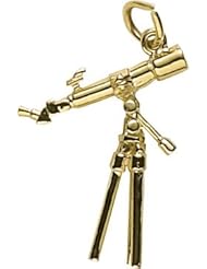 Rembrandt Charms Telescope Charm, 10K Yellow Gold