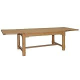 Country Ash Extending Dining Table Set Rustic Farmhouse