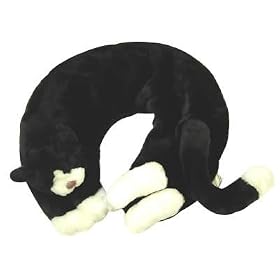 Aromatherapy Herbal Pillow - Warm Whiskers Oreo Kitty Lavender Heatable Neck Wrap