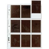 Print File Archival 120 Size Negative Pages Holds Nine Individual 6 x 7 Sleeved Frames or Collectable Cards, Pack of 25