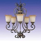 Aberdeen 5-Uplight Chandelier - Oil Rubbed Bronze