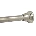 Zenith S-37661NNSB Finial Style Tension Mounted Shower Rod in Brushed Nickel