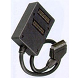 Scart Splitter, 2-way, Gold
