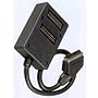 Scart Splitter, 2-way, Gold