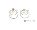Ed Levin Sterling & Gold Wrap Earrings
