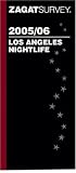 Zagatsurvey 2005/2006 Los Angeles Nightlife (Zagat Los Angeles Nightlife) (Zagat Los Angeles Nightlife)